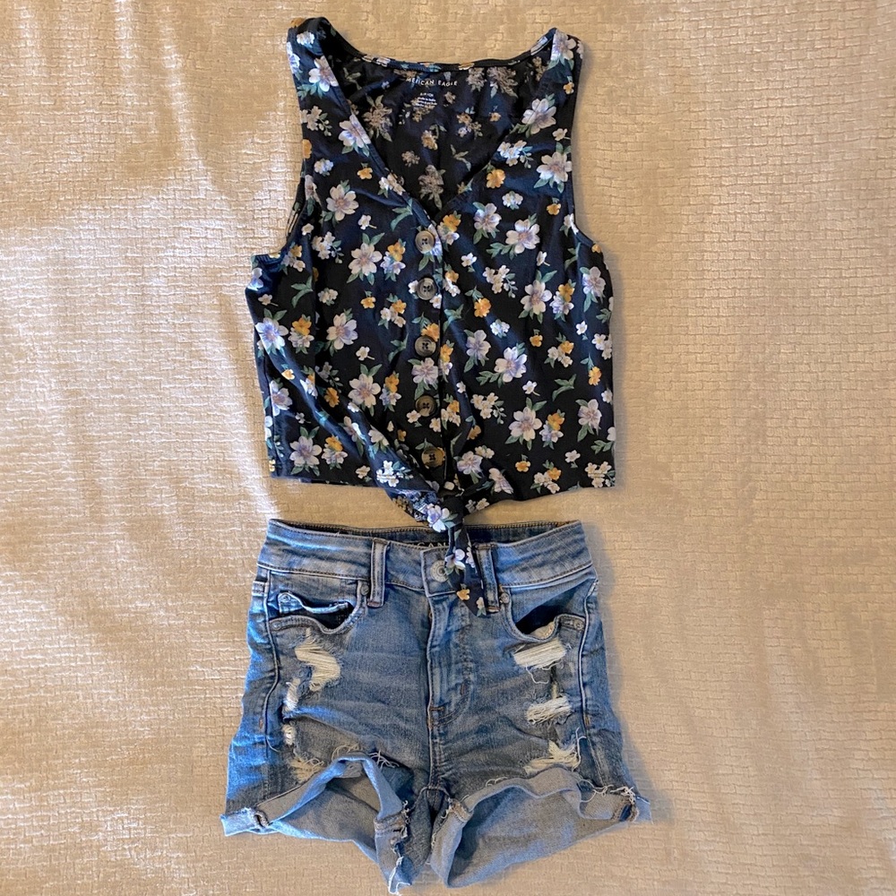 American Eagle tank/Jean short bundle